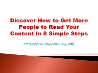 www.copywritingconsulting.com
 