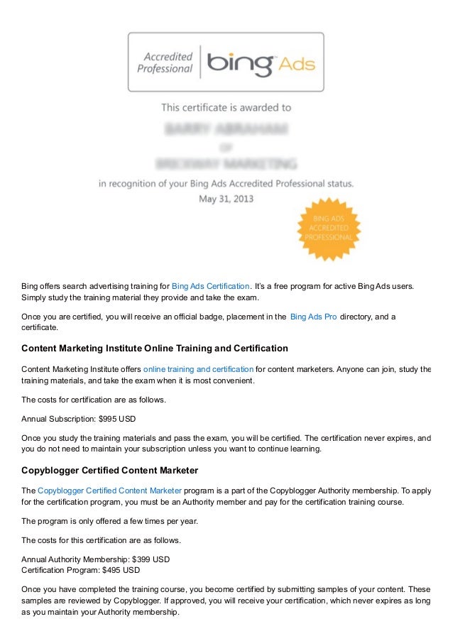 discover how you can use these 30 certifications to boost your intern