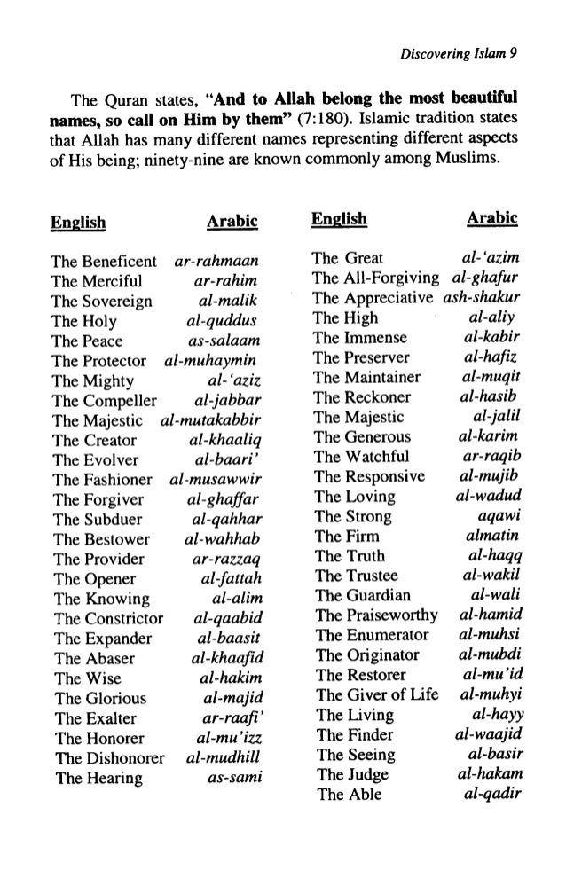Discovering Islam
