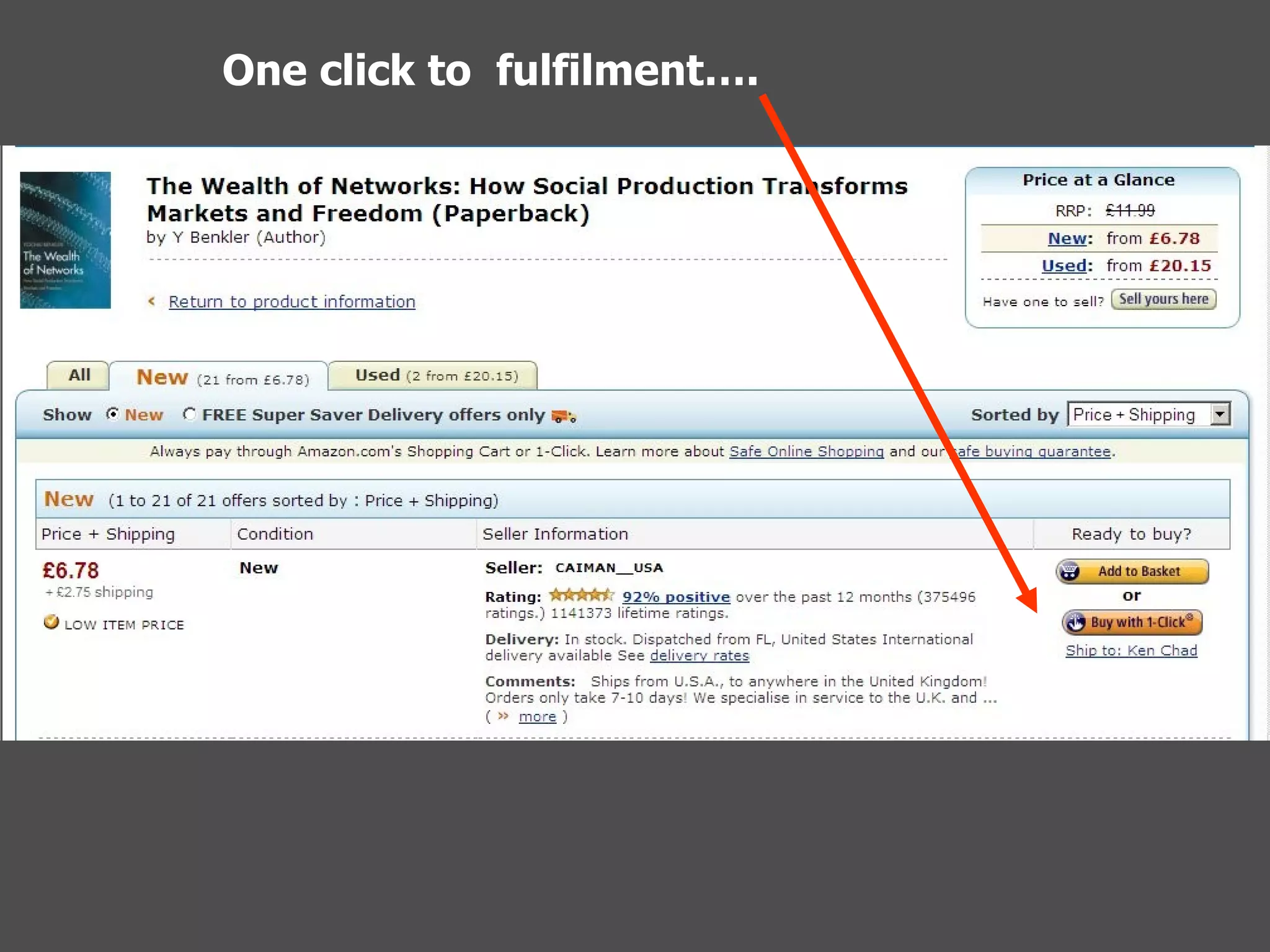 One click to  fulfilment…. 