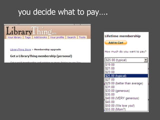 you decide what to pay…. 