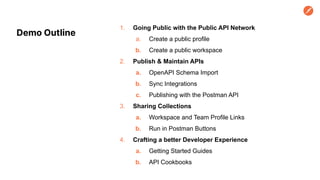 Network Api Demo Discovering Public APIs and Public API Network with Postman | PDF