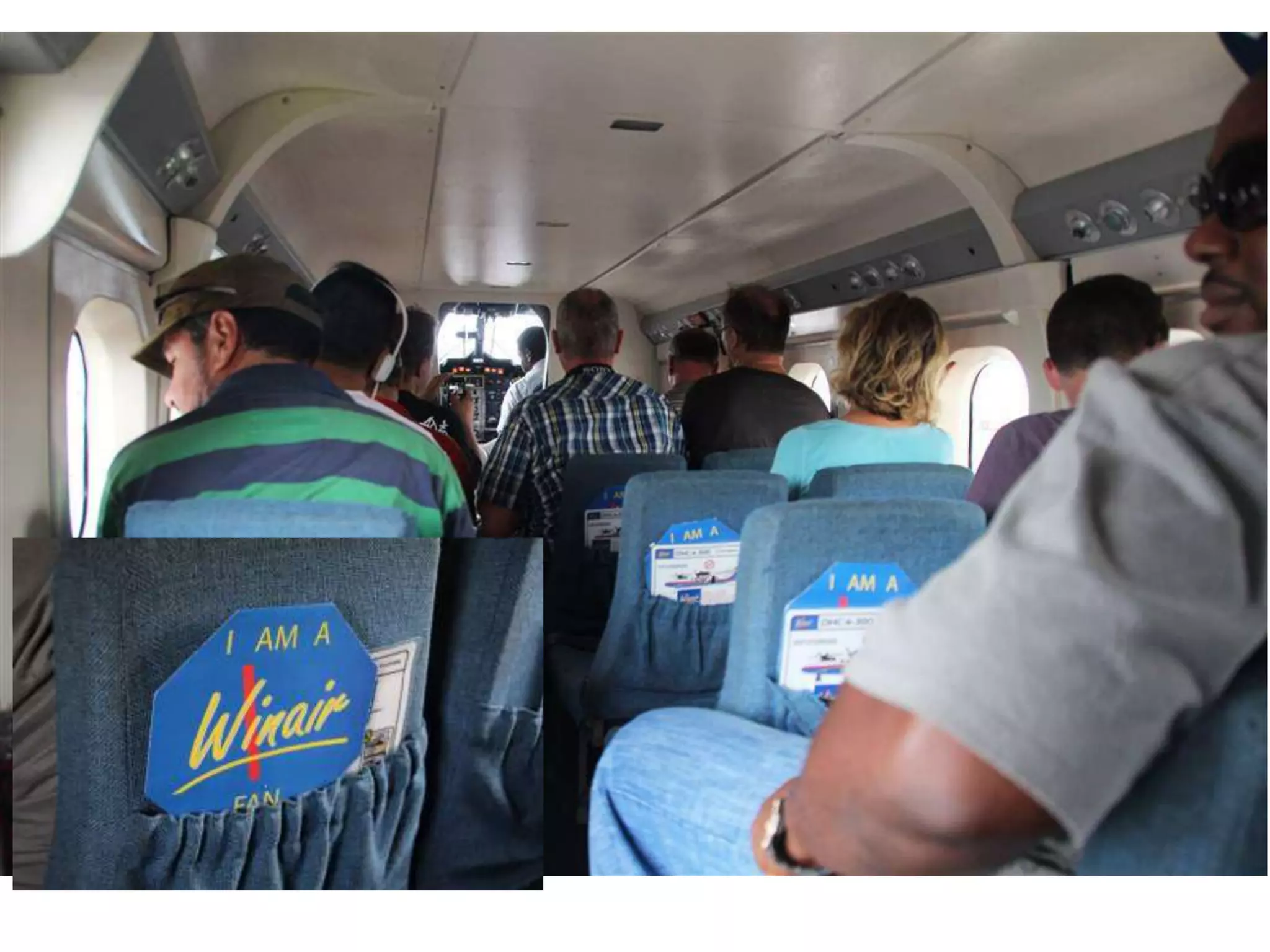 Taking the Winair 19 seat Dehaviland aircraft for the 18 minute flight from St. Martin to Statia
 