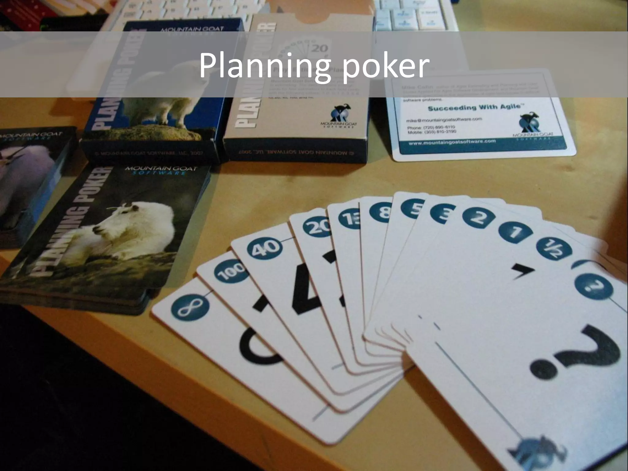 Planning poker
 
