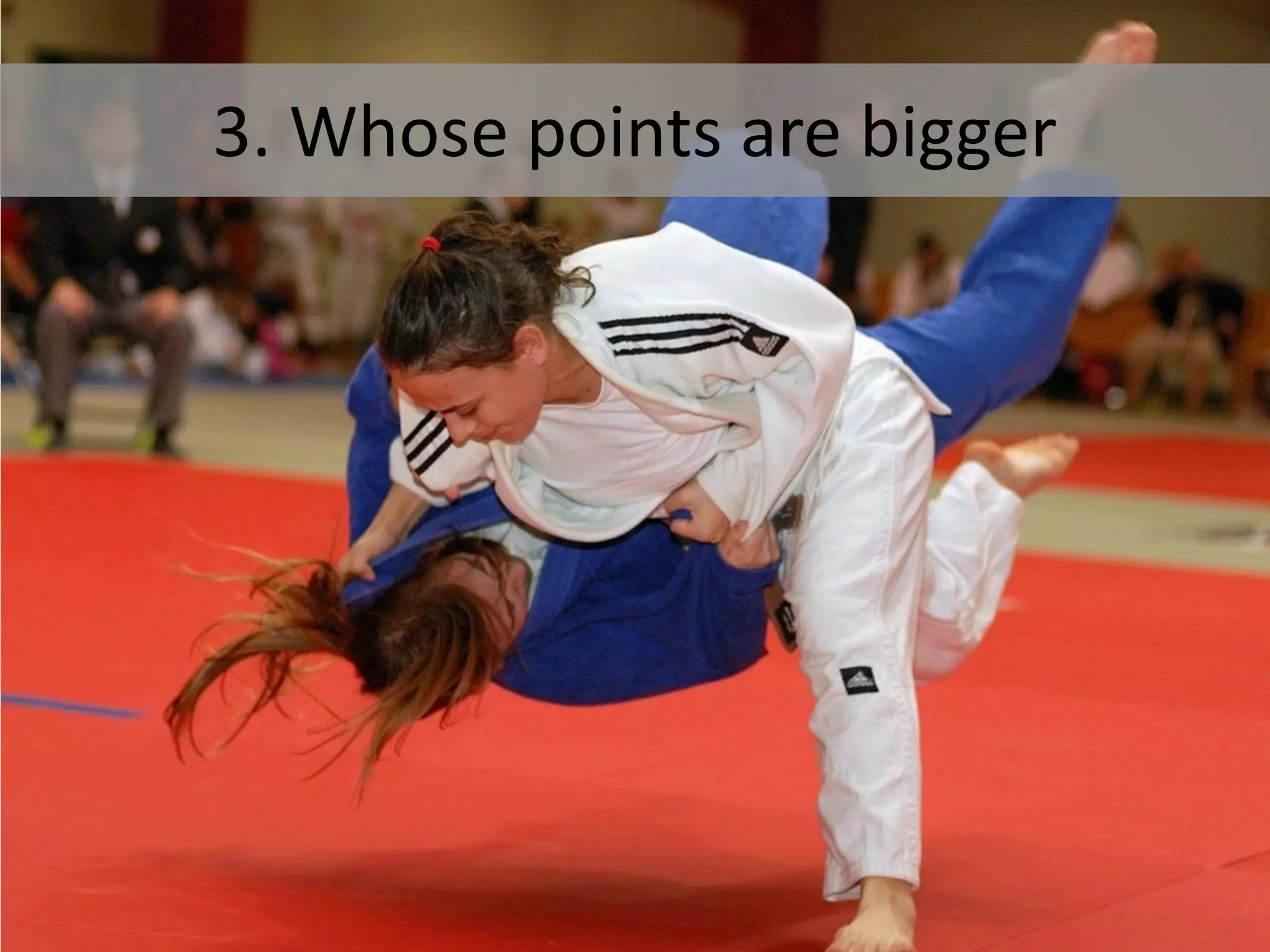3. Whose points are bigger
 