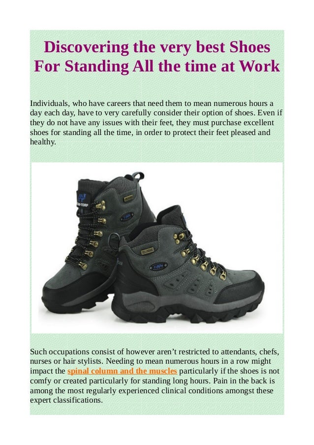 best work shoes for standing