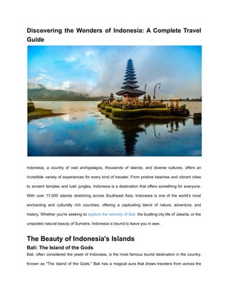Discovering the Wonders of Indonesia_ A Complete Travel Guide.pdf