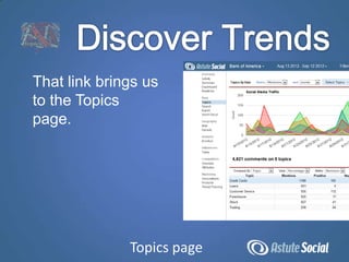 That link brings us
to the Topics
page.




              Topics page
 