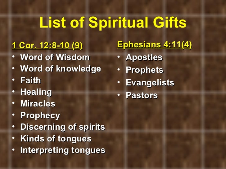 Interpreting Tongues 20 List Of Spiritual