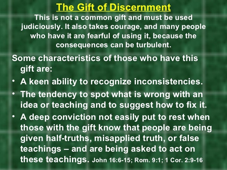 57 The Gift Of Discernment This