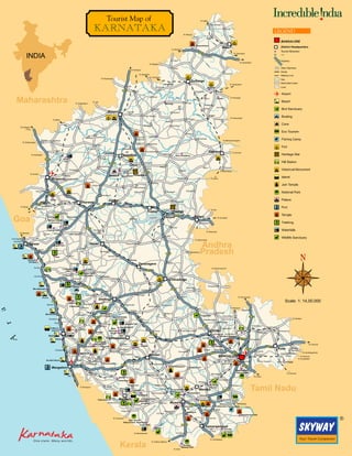 Karnataka Tourist Map Pdf Discover Karnataka Tours