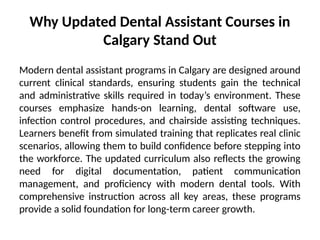 Discover Modern Learning Paths with Updated Dental Assistant Courses in ...