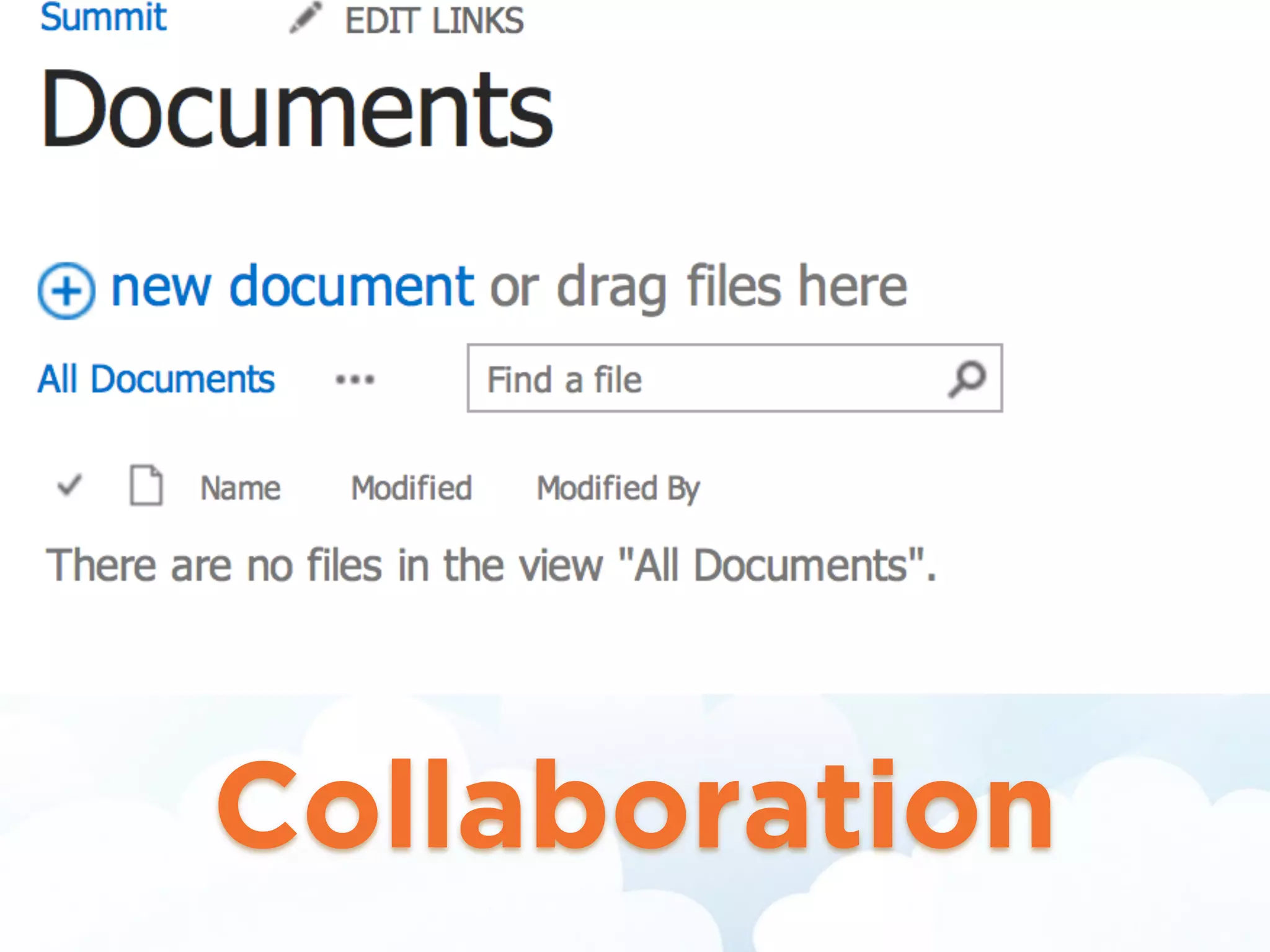 Collaboration in SharePoint 2013The New
Interface
New Features - Our day
Collaboration
 