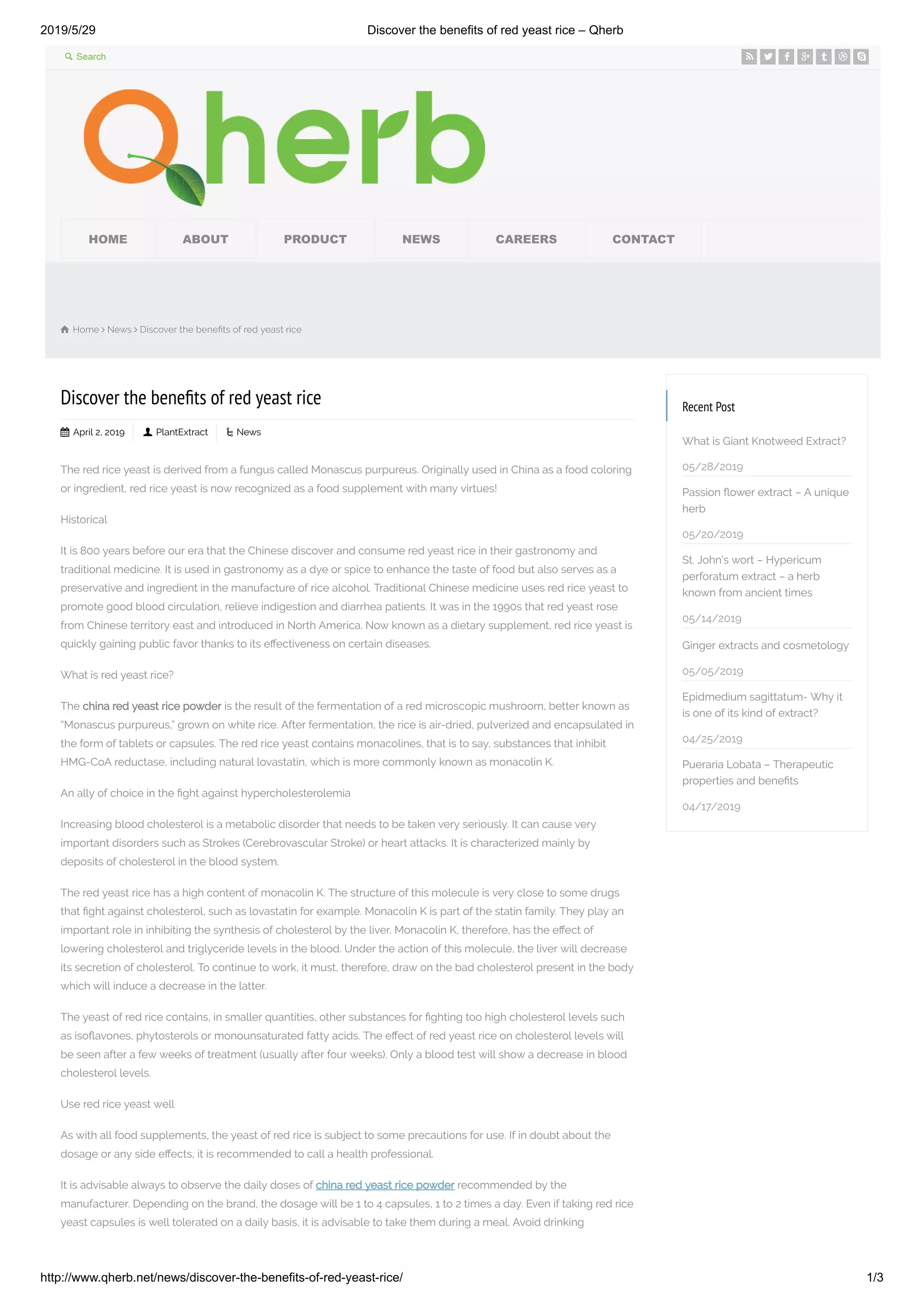 Discover the benefits of red yeast rice PDF