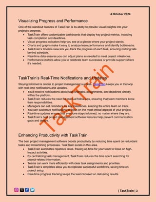 Discover the Best Project Management Software TaskTrain Awaits!.pdf ...