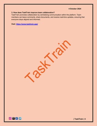 Discover the Best Project Management Software TaskTrain Awaits!.pdf ...