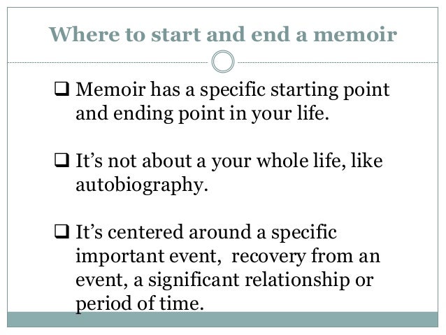 how to end a memoir essay