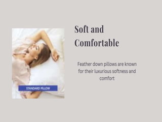 Discover the Luxurious Comfort of Feather Down Pillows.pptx