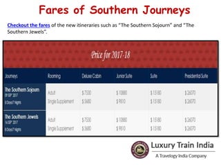 Discover the New South India Journeys of Maharajas Express Train | PPTX