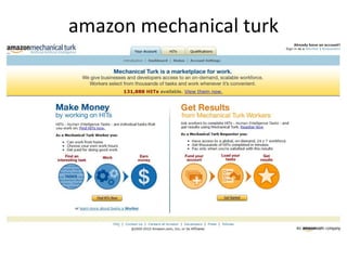 amazon mechanical turk