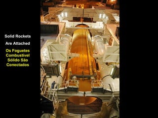 Solid Rockets Are Attached Os Foguetes Combustível Sólido São Conectados 
