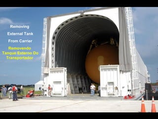 Removing  External Tank From Carrier Removendo  Tanque Externo Do Transportador  