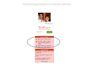 Connecting based on mutual interest 