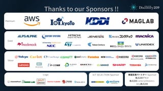 Thanks to our Sponsors !!
Platinum
Gold
Silver
SponsorLogo IoT SELECTION Sponsor
CambrianRobotics
365y
 