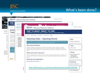 Provision of a diverse range of innovative and personalised resource discovery services to students, teachers and researchers 