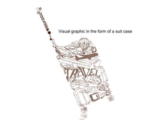 Visual graphic in the form of a suit case
 