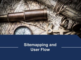 Sitemapping and
User Flow
 
