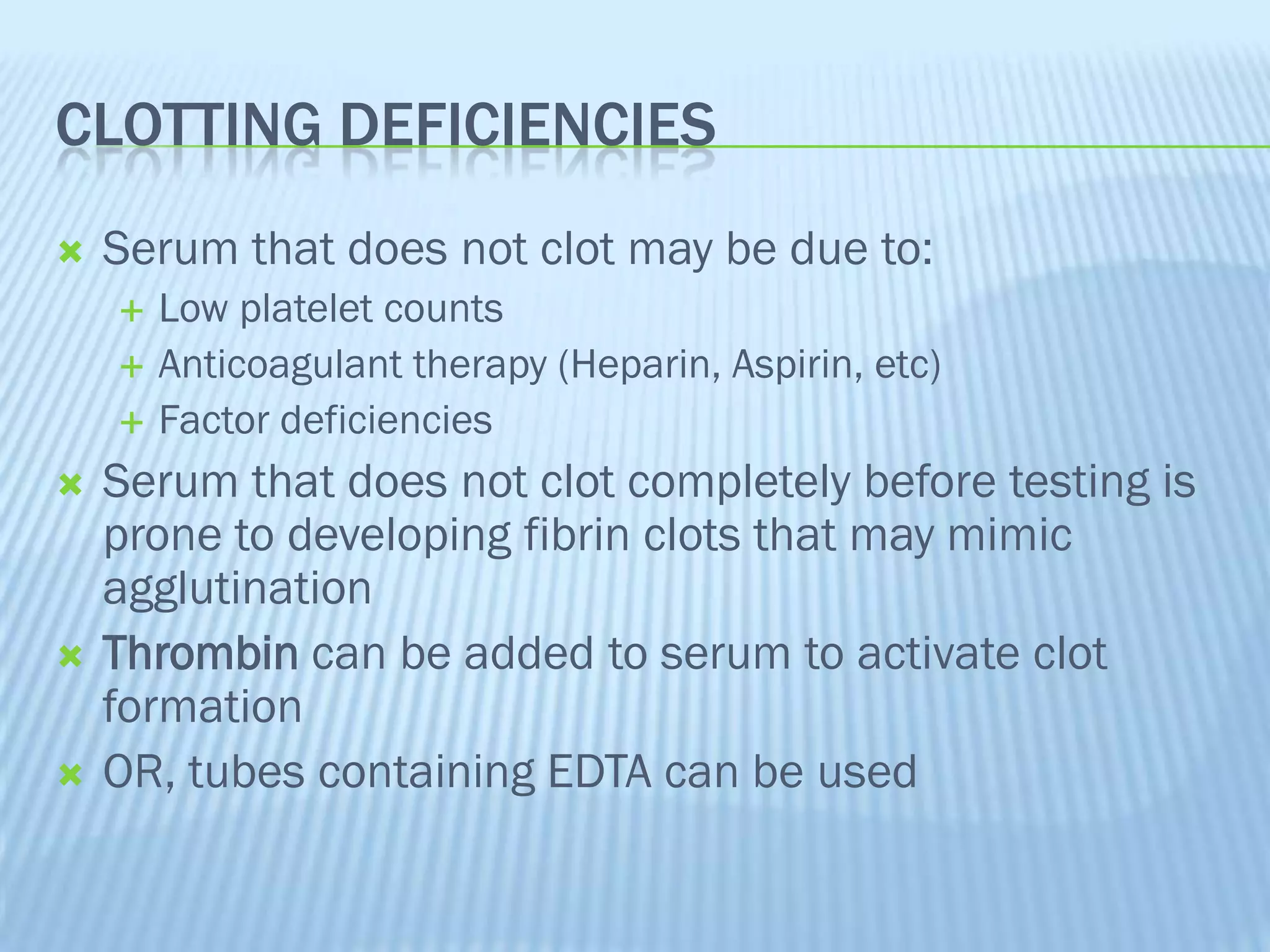 Factor Deficiency Testing Discrepancies | PPTX