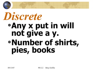 Discrete & Continuous Data | PPT