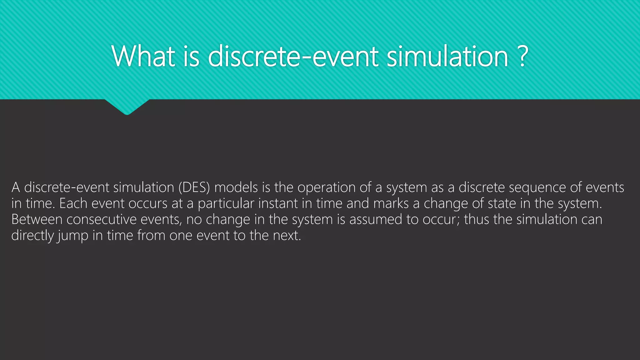 Discrete event-simulation | PPTX