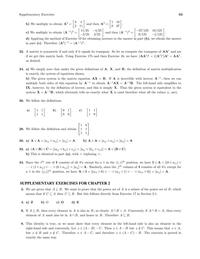 Discrete Mathematics And Its Applications Even Solutions Discrete Mathematics and Its Applications 7th Edition Rose Solutions Manual