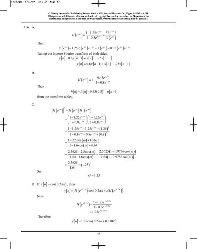discrete time signal processing oppenheim 3rd edition pd f