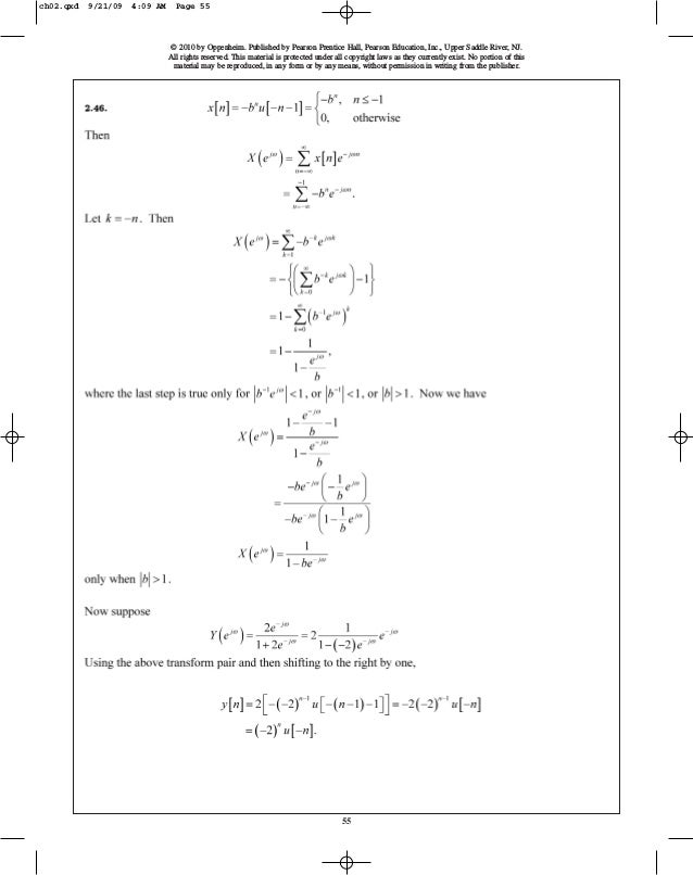 Discrete Time Signal Processing 3rd Solution Manual 83+ Pages - Manual Updated 