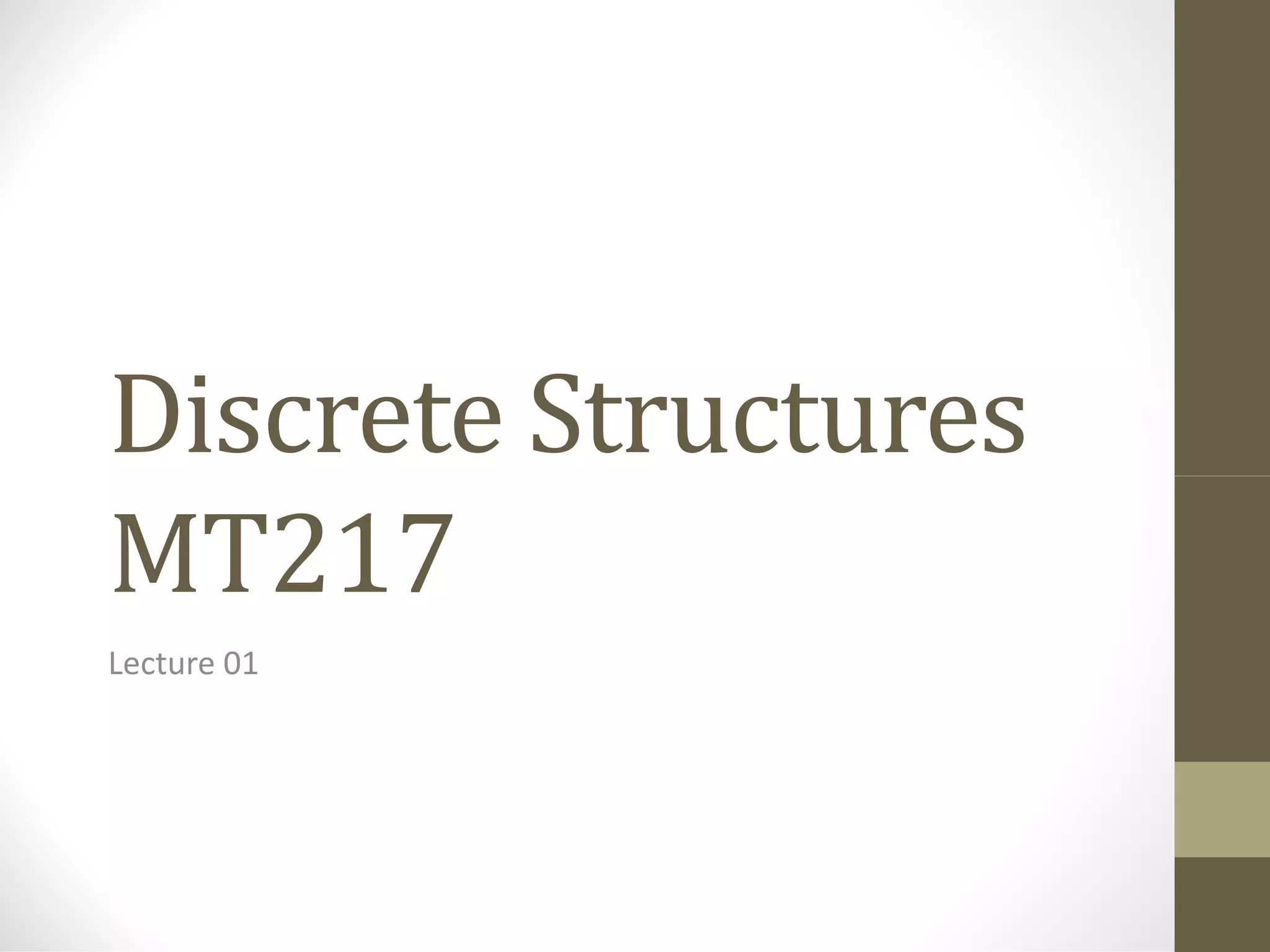 Intro to discrete mathematics ppt