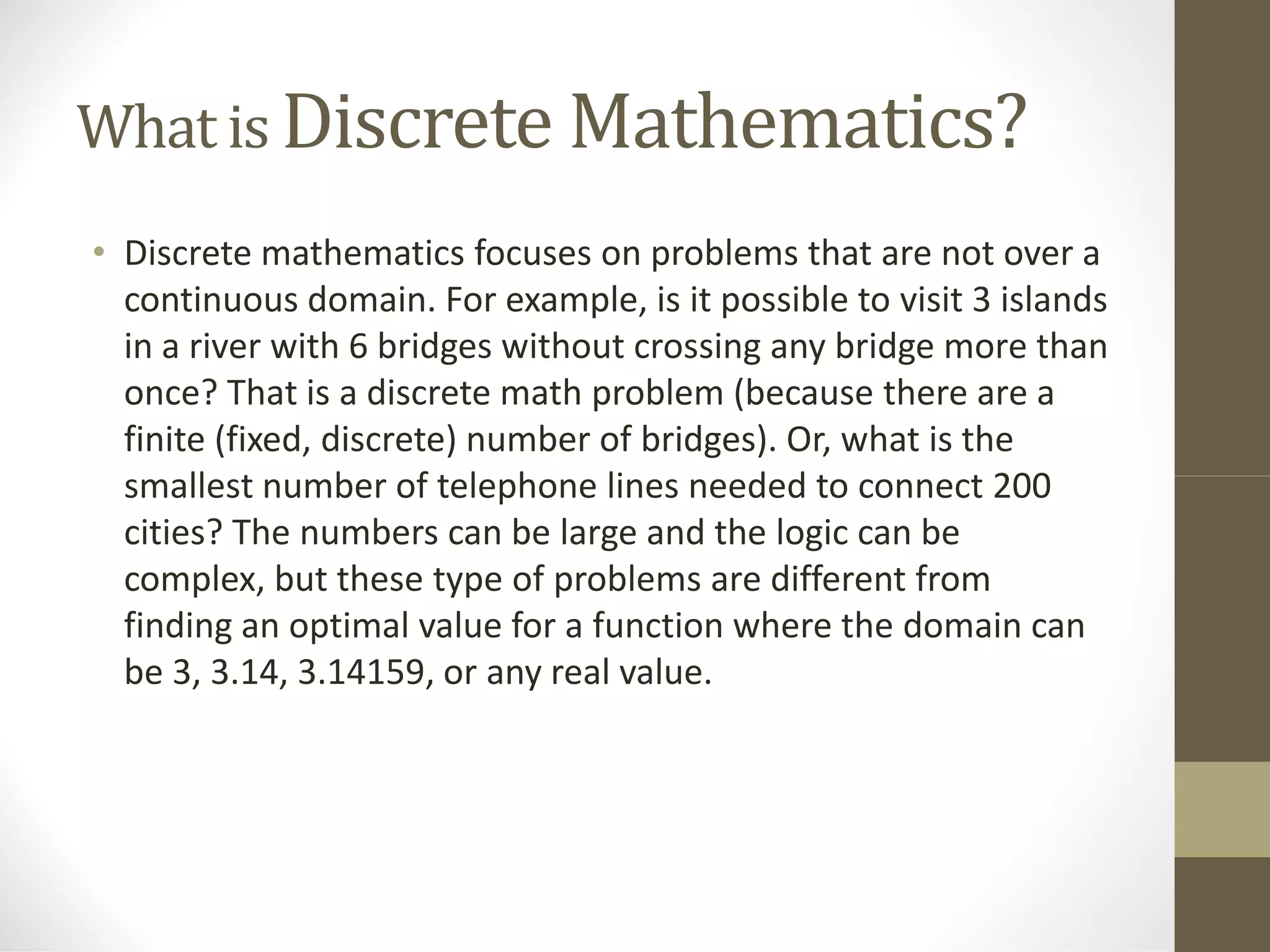 Intro to discrete mathematics ppt