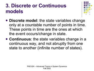Discrete And Continuous Simulation