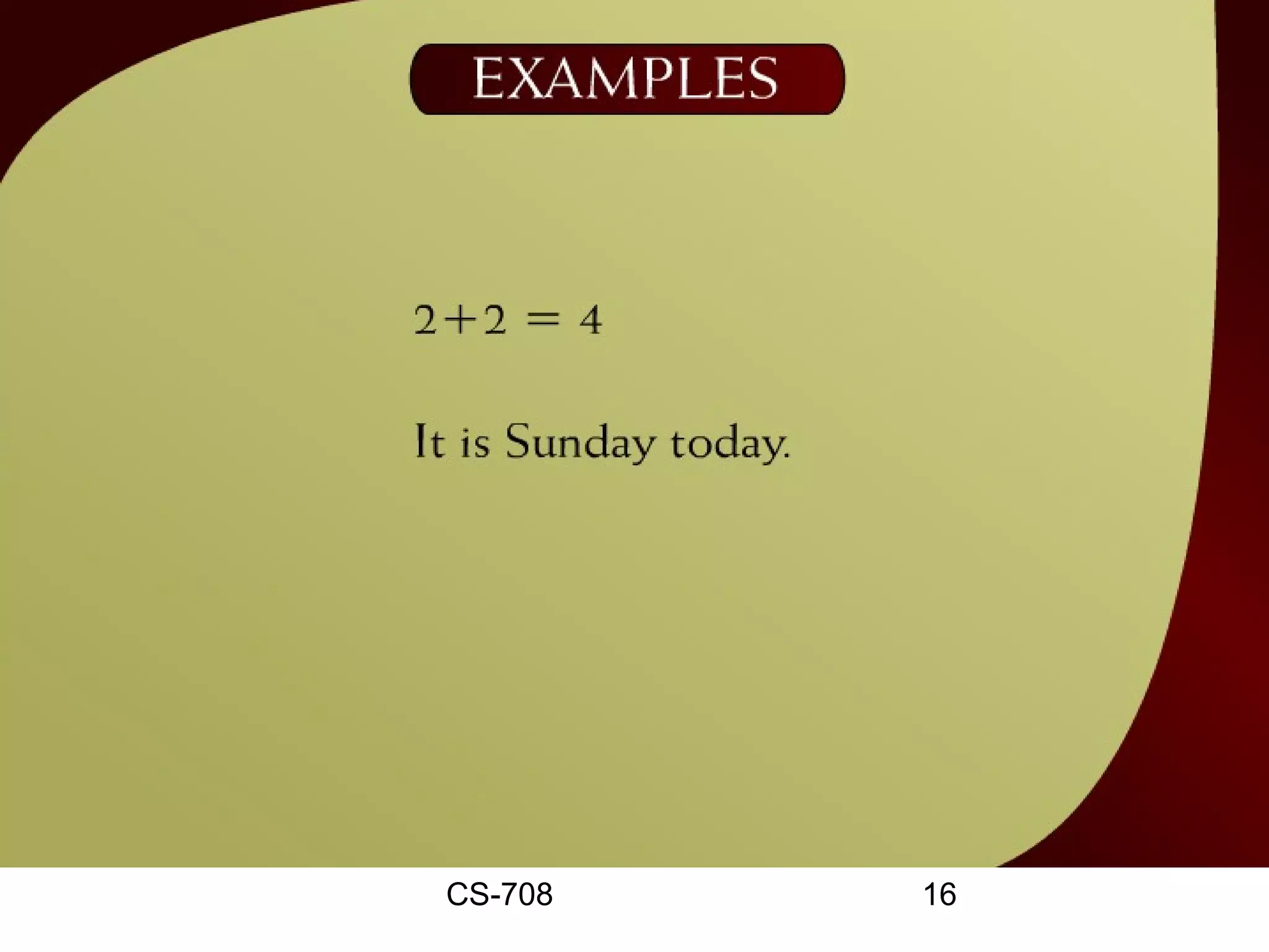 Examples – 8b




 CS-708         16
 