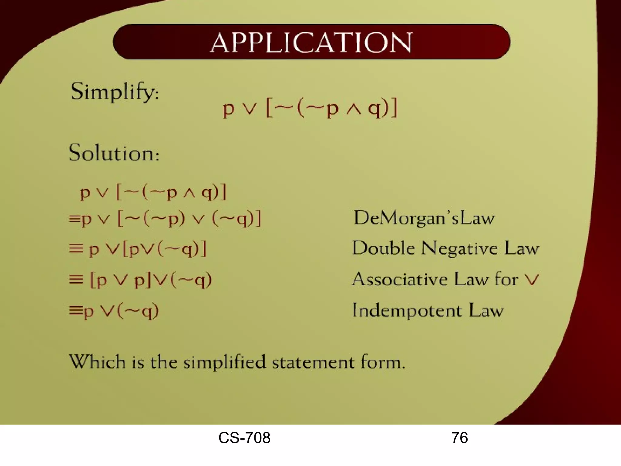 Application - 1




  CS-708          76
 