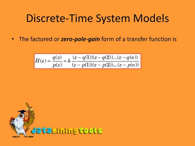 Matlab: Discrete Linear Systems | PPT