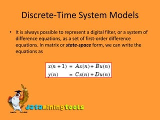 Matlab: Discrete Linear Systems | PPT