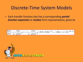 Matlab: Discrete Linear Systems | PPT