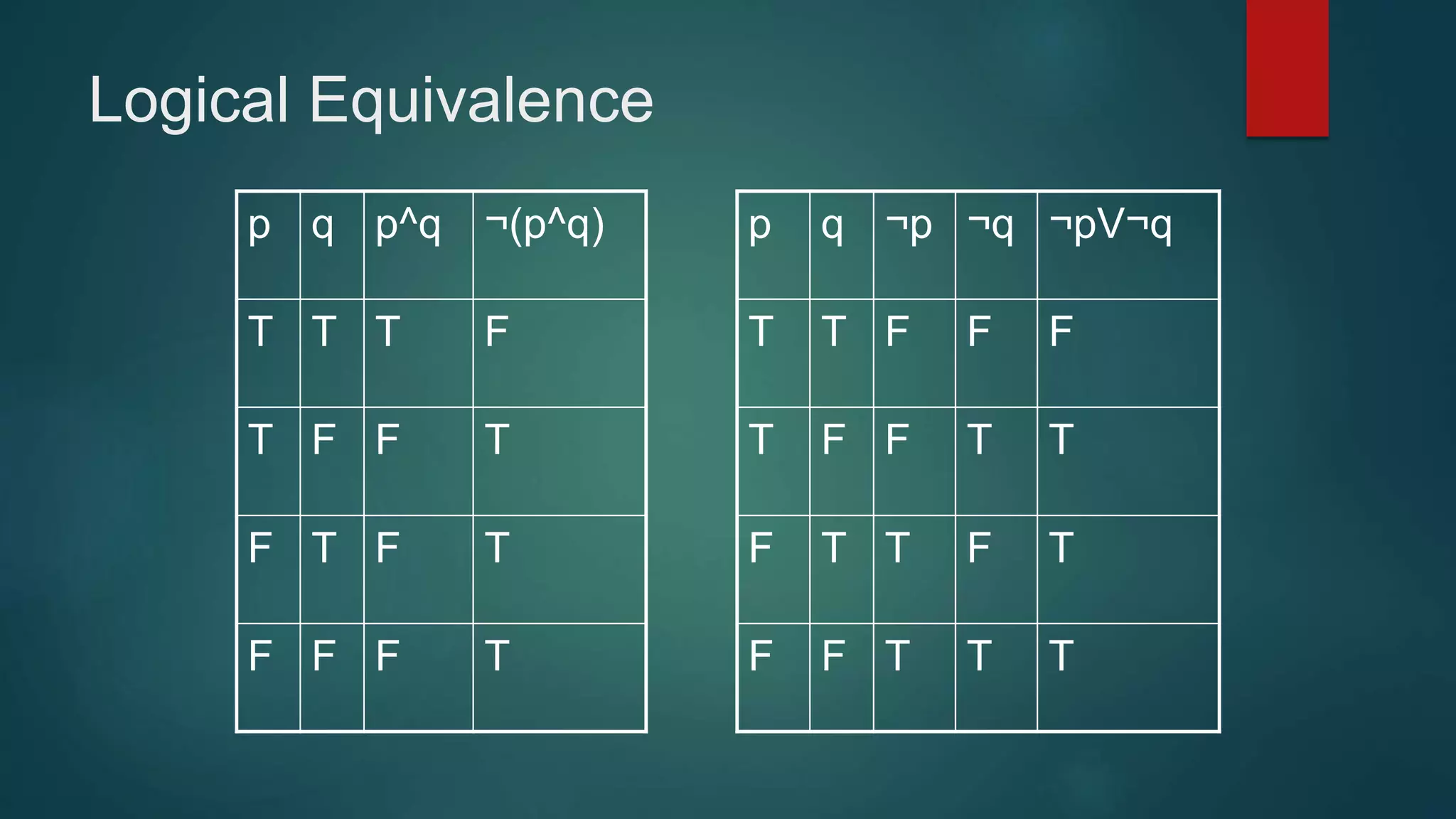 Discrete math Truth Table | PPTX