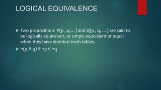 Discrete math Truth Table | PPTX