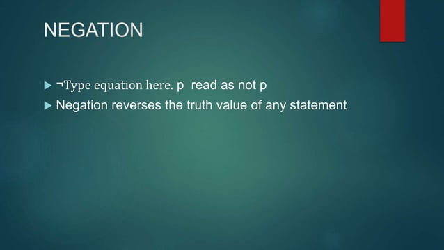 Discrete math Truth Table | PPT