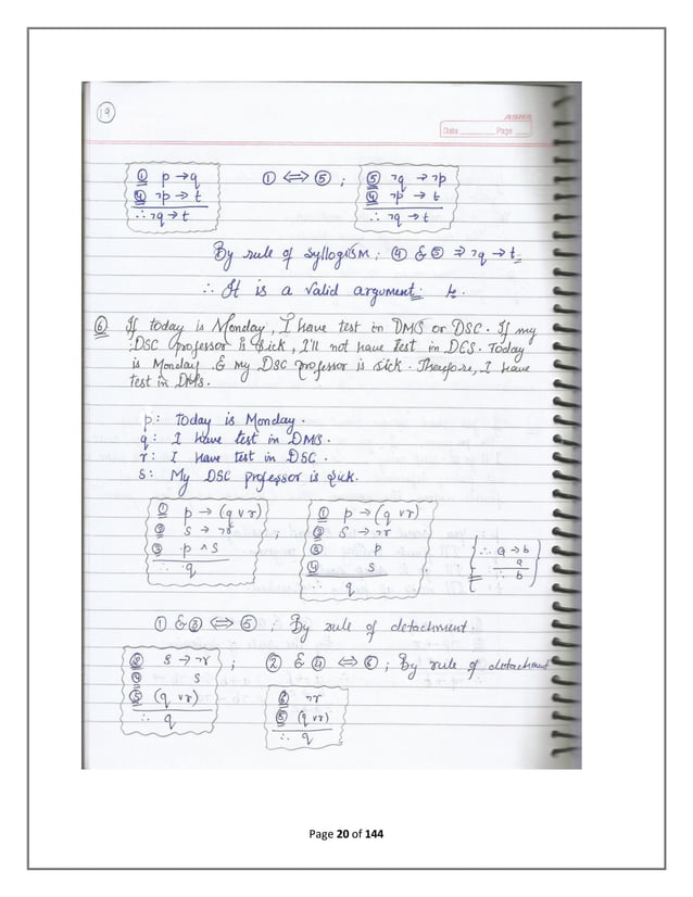 Discrete mathematical structure complete notes of 3rd semester B.tech ...