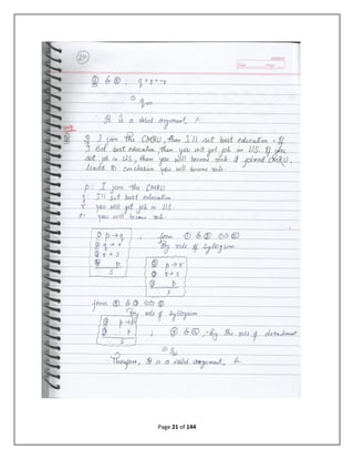 Discrete mathematical structure complete notes of 3rd semester B.tech ...